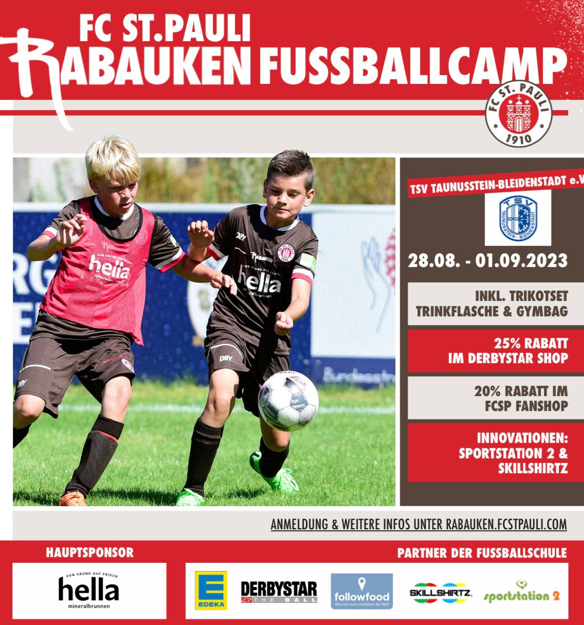 Rabauken Fussballcamp des FC St. Pauli am Röderweg